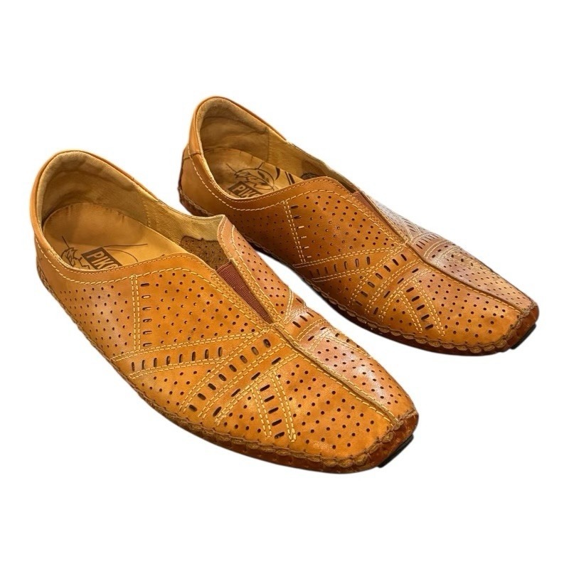 Pikolinos Womens Size 10 (41) Jerez Lazer Perforated Leather Slip On Shoes